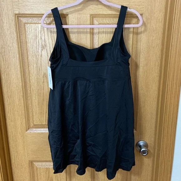 Nwt Braided Empire Waist Squareneck Swimdress Swimsuits For All - Picture 4 of 4